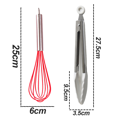 thumbnail image 2 of Stainless Steel Semi-automatic Egg Whisk - 3PCS Hand Push Rotary Whisk Blender, 2 of 5