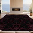 thumbnail image 2 of Design&I 2'x3' Ultra Soft Door Mat, Gothic Damask Insect Mirrored Scroll Baroque Bathroom Frame Ornate None Fluffy Washable Easy Care Indoor rug for Bedside Entryway, 2 of 7