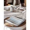 thumbnail image 6 of Blue Grey Stripes Cloth Napkins Set of 4 Reusable Dinner Napkins, Simple Striped Lines Minimalist Modern Cocktail Napkin Washable Table Napkins for Wedding/Holiday Party/Baby Shower 20"x20", 6 of 7