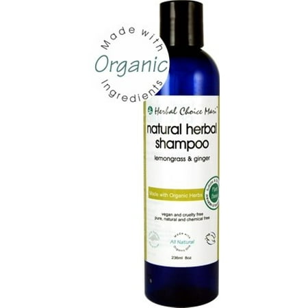 Herbal Choice Mari Natural Shampoo Lemongrass & Ginger 236ml/ 8oz Squeeze Bottle (Made with