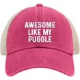 thumbnail image 1 of Awesome Like My Puggle Hat Trucker Hat Men Vintage Mesh Cap for Summer, 1 of 8