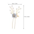 thumbnail image 2 of 4pcs Practical Headdress Creative Tuck Comb Beautiful Hair Props (Sky-blue), 2 of 8