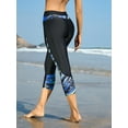 thumbnail image 5 of Charmo Womens Printed Swim Pants Quick Dry Swim Capris High Waisted Swim Bottoms, 5 of 6