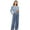 Blue Mel./Navy-Blue Mel. Plaid Womens, variant on Couple Pajama Sets, Plaid Matching Pajama Set for Men and Women Soft Warm Pjs Set（Black/Red-black Plaid Mens, Large）