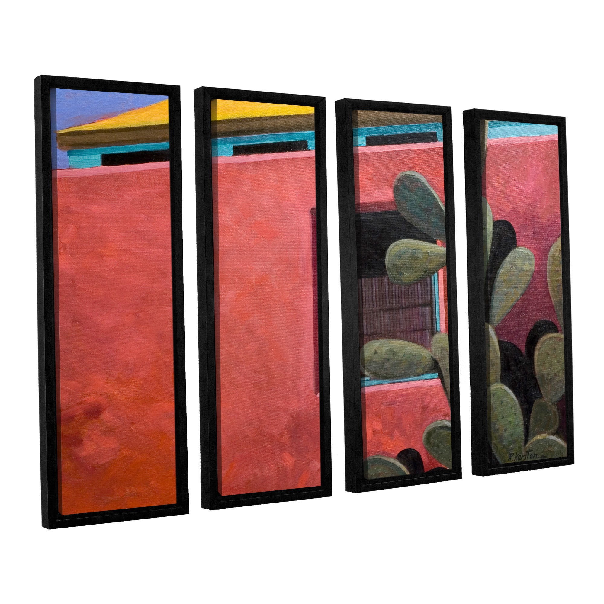 ArtWall Rick Kersten "Adobe Color" 4-Piece Floater-framed Canvas Set
