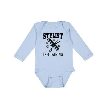 

Inktastic Stylist in Training Girls Salon Gift Baby Girl Long Sleeve Bodysuit
