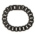 thumbnail image 2 of Cadena de eslabones cubanos Fernando Pulsera de cadena de eslabones cubanos Acero inoxidable Negro Tamaño, 2 of 8