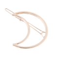 thumbnail image 4 of 10 pinzas para el pelo con forma geométrica, doradas y plateadas, para mujer y niña, con diseño de luna., 4 of 6