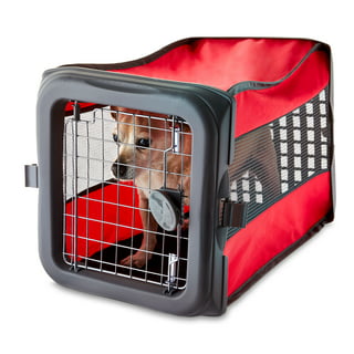 OLUCKIN Popup Portable collapsible Dog crate with Mesh Mat - Folding Soft  Pet carrier Kennel for Indoor and Outdoor Medium 26 inch Soft