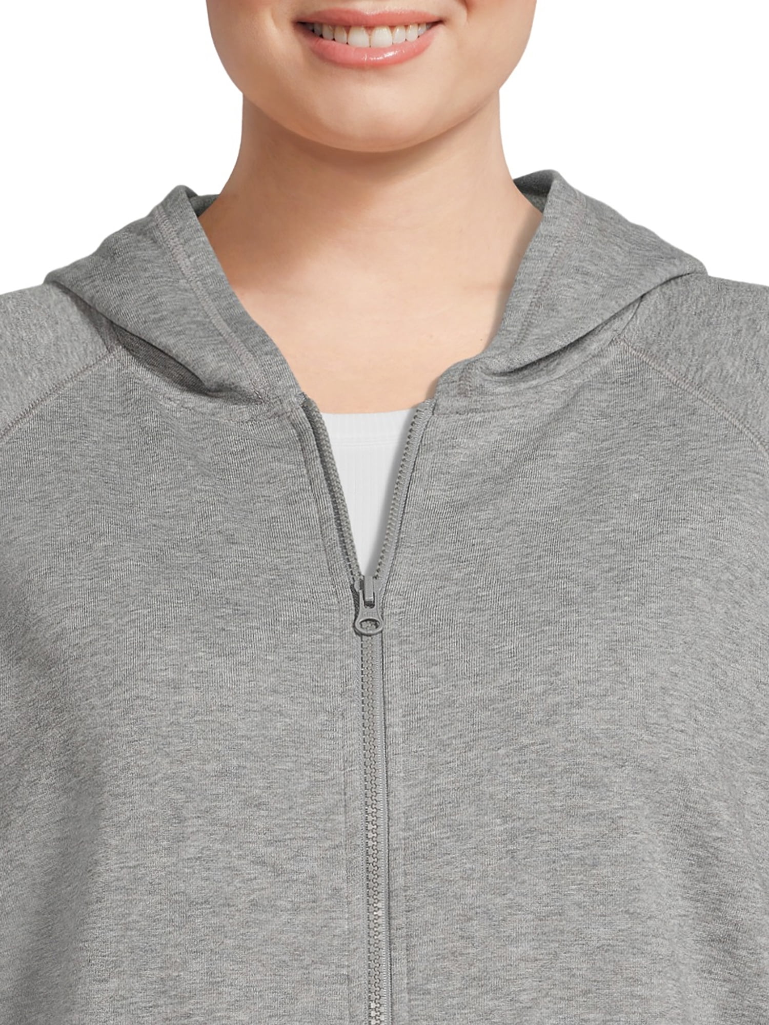 Terra & Sky Women's Plus Size Fleece Zip Up Hoodie