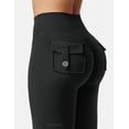 thumbnail image 4 of Leggins YEOREO Flare con bolsillos para mujer Brittany Black XXL, 4 of 5