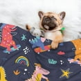 thumbnail image 3 of Pofeuu Cartoon Dinosaur Scooter Sport Blue Print Puppy Blanket,Dog Blankets,Pet Blanket Cozy Cat Blankets for Indoor Cats, Fuzzy Pet Blanket for Kitten Doggy Dog Blankets-Medium, 3 of 8