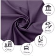thumbnail image 4 of 50 in x 120 in Outdoor Curtain Privacy for Patio UV Ray Protected Fade Resistant and Mildew Resistant, Purple, 4 of 5