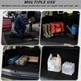 thumbnail image 3 of Bulopur Solid Black Car Trunk Mat 29" x 39", Solid Color Cargo Liner, All Weather Non-Slip Waterproof Washable Rear Trunk Mat for SUV Sedan Truck, 3 of 7