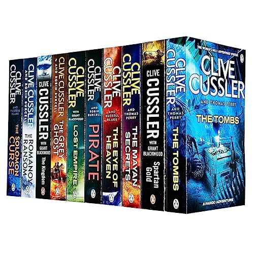 Pre-Owned Clive Cussler Fargo Adventures 10 Books Collection Set – Action Thriller Collection