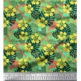 thumbnail image 1 of Soimoi Cotton Voile Fabric Triangle,Floral & Monstera Leaves Print Sewing Fabric Yard 42 Inch Wide, 1 of 1