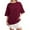 Wine, variant on Conairie Women Crew Neck Shirts Casual Stripe Loose Short Sleeve T Shirts Classic Dressy Lightweight Blouses Pullover Outfits Black L