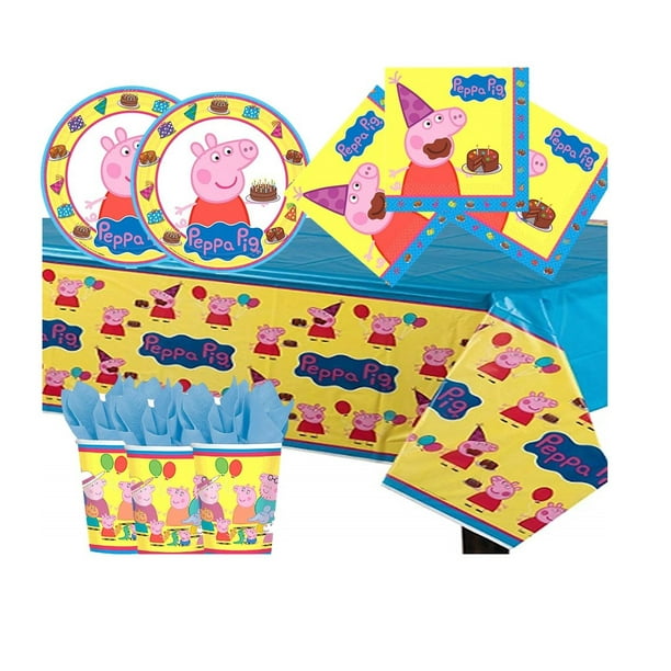 Peppa Pig Birthday Party Supply Pack for 16 Guests
