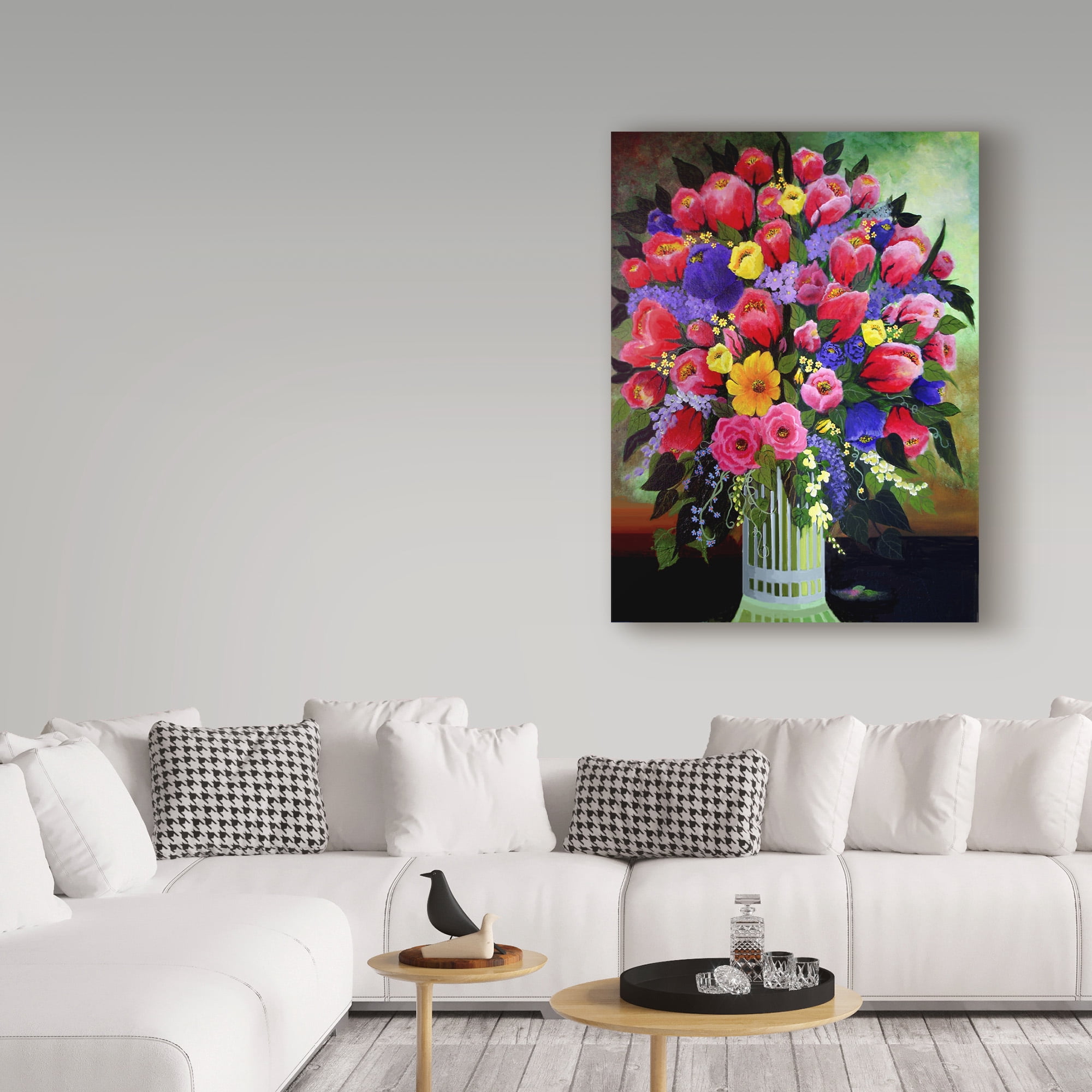 Trademark Fine Art 'Springtime Flowers 1' Canvas Art by Bonnie B Cook