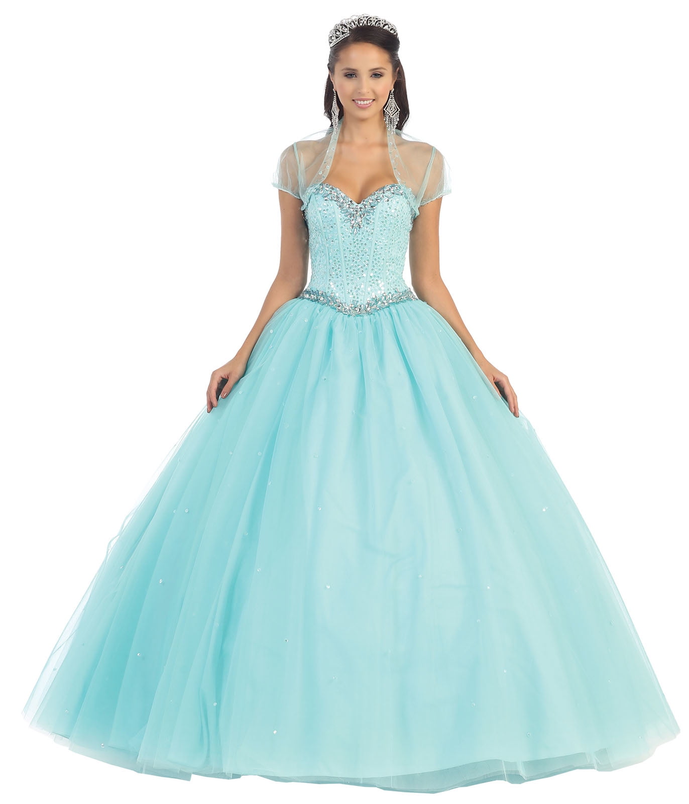 baby blue quinceañera dresses