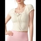 thumbnail image 2 of Camiseta de Verano con Cuello Halter y Hombros Descubiertos para Mujer, de Corta, de Punto Acanalado y Hombros Descubiertos M, 2 of 8