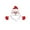 White beard, variant on Christmas Fence Clings Decoration Clings Santa Climbing Fence to Peek Christmas Decoration Christmas Fence Outdoor Decoration