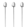 thumbnail image 1 of 3pcs Stainless Steel Ice Cream Spoons Long Handle Stirring Ice Spoon Cocktail Spoons (Pointed Head), 1 of 6