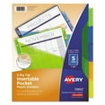 thumbnail image 2 of Avery Big Tab Insertable Dividers, Plastic, 9.25in X 11.125in, 1 Pocket, Multicolor, 5 Ct (5 pack), 2 of 7