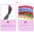 thumbnail image 7 of ETHZZLE 13-Color Synthetic Hair Extensions Kit with Beads and Crochet Hooks, Synthetic Hair Strips for Women’s Parties & Festivals, 7 of 7