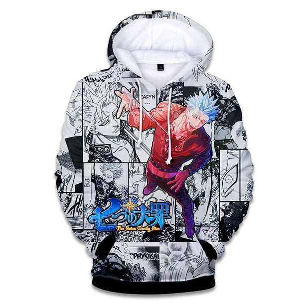 The Seven Deadly Sins Hoodies Sweatshirts Casual Jacket Adult
