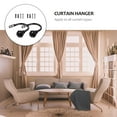 thumbnail image 4 of 2 Pieces U-Shape Curtain Holdbacks Tiebacks for Window Curtains and Door Drapes, Hook Style Curtain Tie Holders, 4 of 6