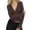 Dark Blue, variant on Women Y2k Polka Dot Blouse Long Sleeve Shirt Vintage Slim Fit V Neck Low Cut Going Out Crop Top Teen Girls Fall T Shirts