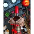 thumbnail image 4 of 2pcs Christmas Wine Gift Bag, Burlap Wine Bottle Sweater Collar & Button Coat Design Decorations for Xmas, Wedding, Holiday Party, 4 of 5