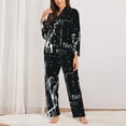 thumbnail image 2 of Balery New York City1 Conjunto de Pijama con Estampado para Mujer, Conjunto de Dos Piezas con Manga Larga, Ropa de Dormir Suave con Bolsillos, Pijamas Cómodos-X-Large, 2 of 7