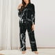thumbnail image 2 of Balery New York City1 Conjunto de Pijama con Estampado para Mujer, Conjunto de Dos Piezas con Manga Larga, Ropa de Dormir Suave con Bolsillos, Pijamas Cómodos-Large, 2 of 7