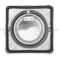 thumbnail image 1 of Stainless Steel Kitchen Exhaust Fan Cover With Non Return Flap For Wall Ventilation Ideal For Rv Range Hood And Bathroom Use Easy Installation Silver, 1 of 9