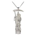 thumbnail image 4 of JOYARIS Dije Medalla Grande Santa Muerte Con Zirconias En Plata 925 DM-0000402, 4 of 4