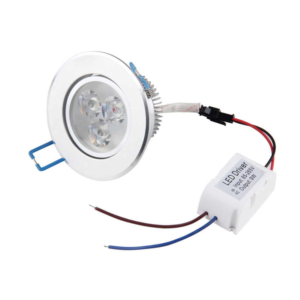 1W Ceiling Down Light  Recessed LED Bulb Driver 85V-265V Spotlight Warm/White 