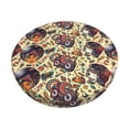 thumbnail image 1 of Disketp Fashion Hippie Girl Funda Redonda para Taburete, Funda de Cojín para Silla de Bar Suave y Elástica-12 inch, 1 of 7