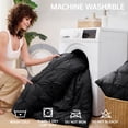 thumbnail image 3 of Sasttie Queen Size Comforter Set, 7-Piece Bed in a Bag, Pintuck Bedding Sets for All Season, Black, 3 of 8