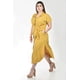 thumbnail image 2 of Vestido camisero de lino Roman Fashion /Tallas Extras 2107 (Mostaza) ocre 40, 2 of 6