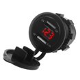 thumbnail image 1 of Para Coche Adaptador de corriente para cargador USB de coche de doble puerto de 12 V/24 V con medidor de voltaje (rojo) Likrtyny Accesorios para autos y motos, 1 of 8