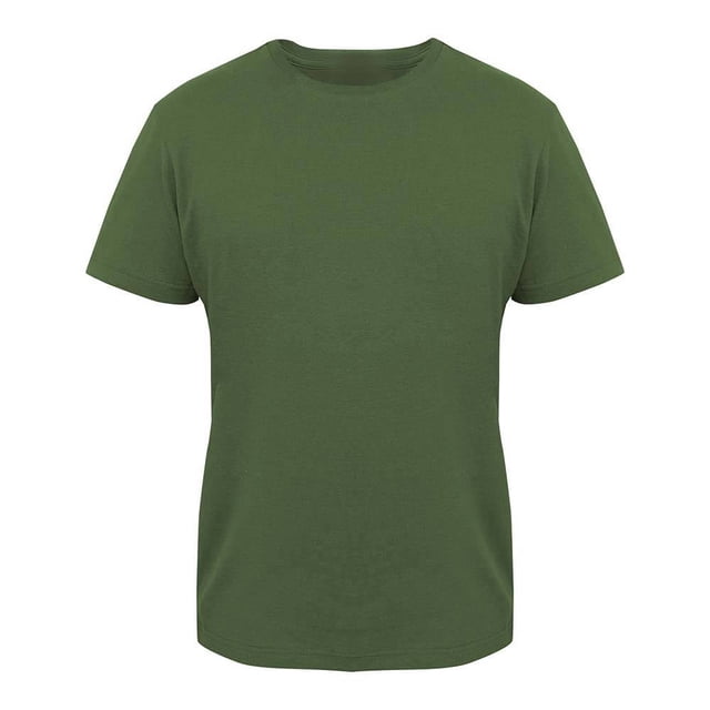 Playera George para Hombre, Manga Corta Cuello Redondo Diseño Básico Verde Militar Talla CH