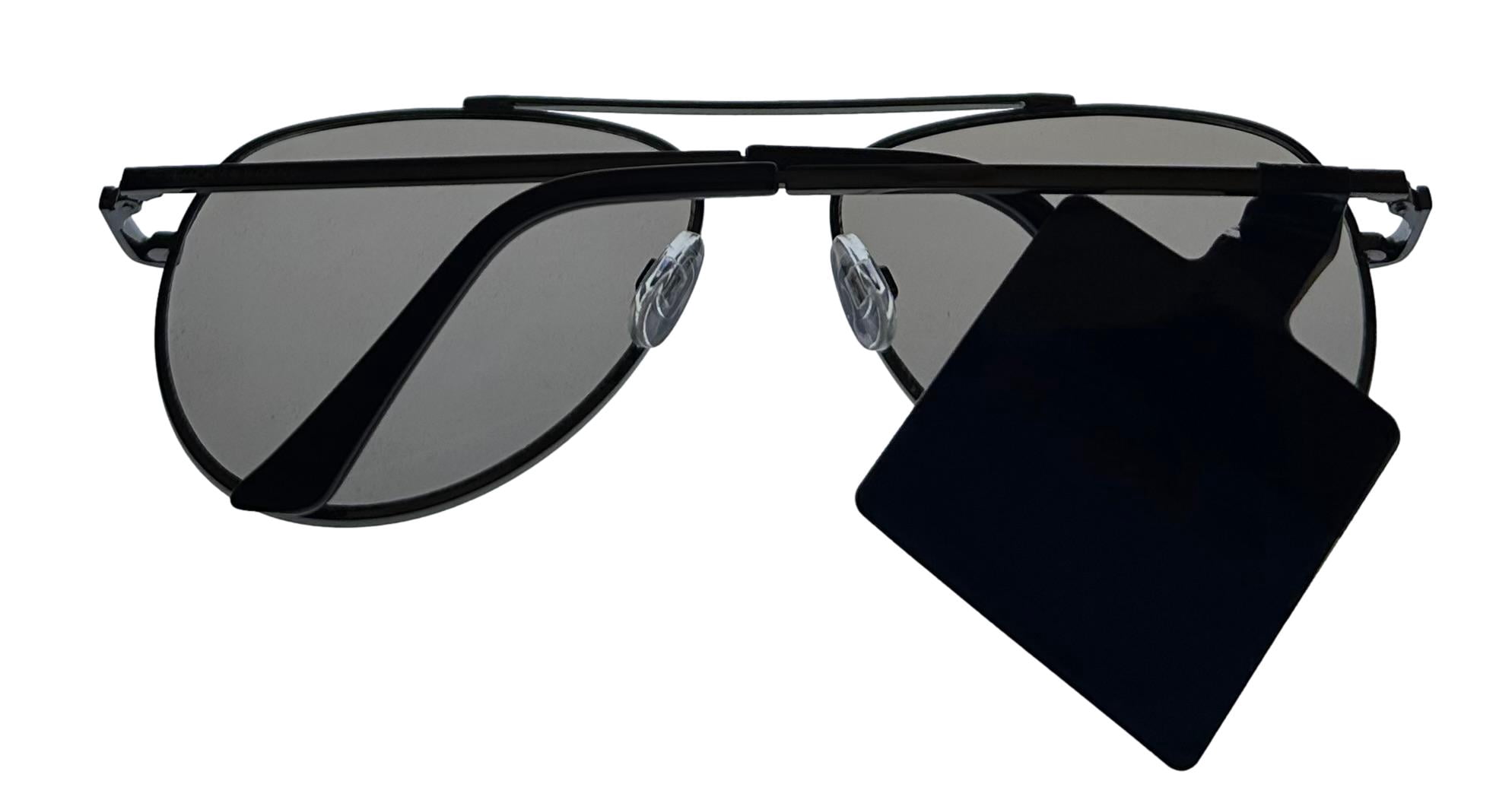 NWT Lucky Brand Callan Aviator Sunglasses Black Lucky Brand Callan Black Metal Frame Mauve Aviator Unisex  main image 4