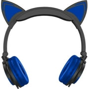 Hype Wired Blue LED Cat Ear Headphones with 3.5mm Jack Plug
