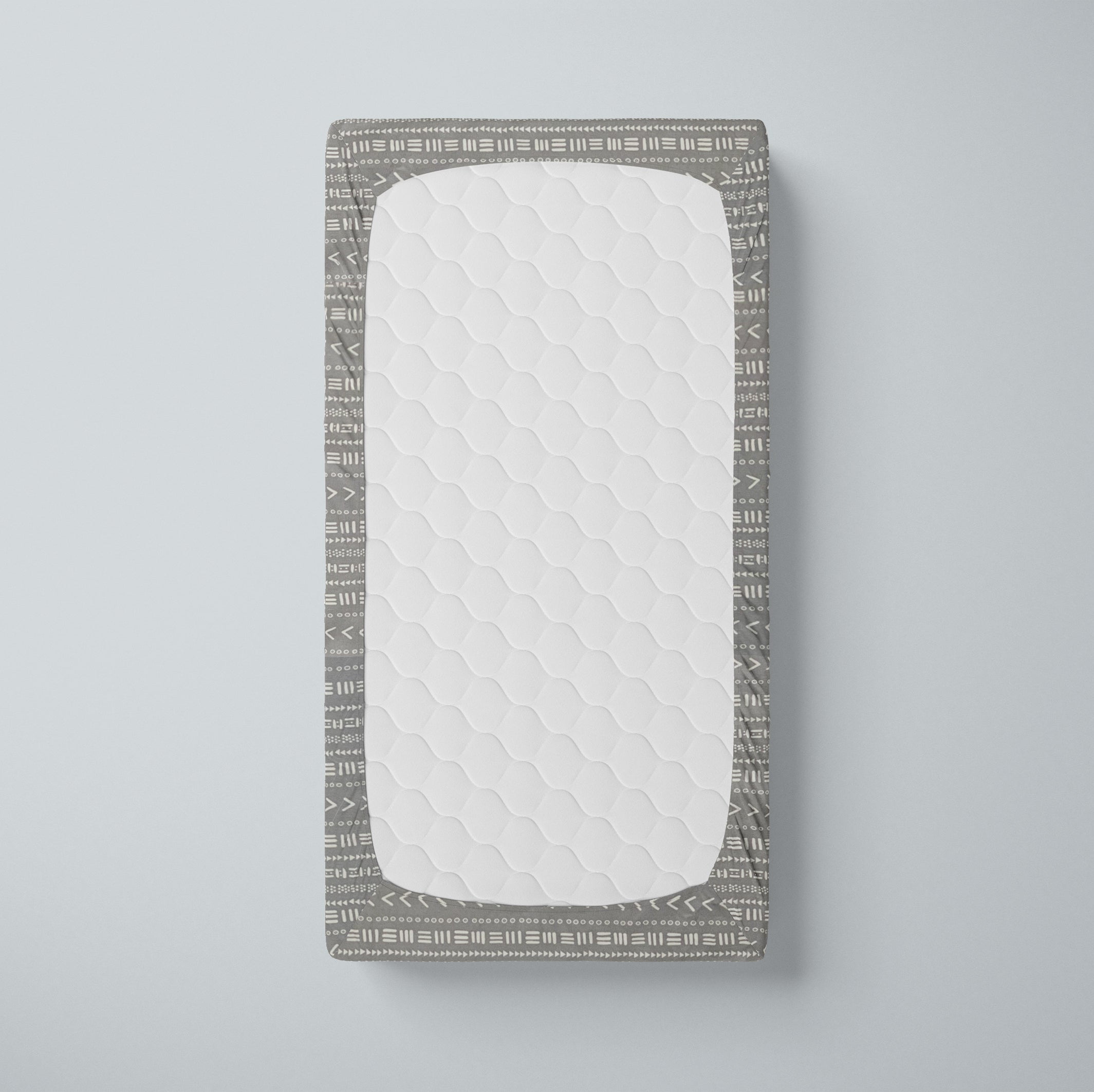 One Kind Premium Bamboo Fitted Crib Sheet for Standard Baby Cribs | Mudcloth