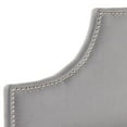 thumbnail image 3 of SAFAVIEH Hallmar Classic Elegant Upholstered Headboard, Full, Arctic Grey, 3 of 4