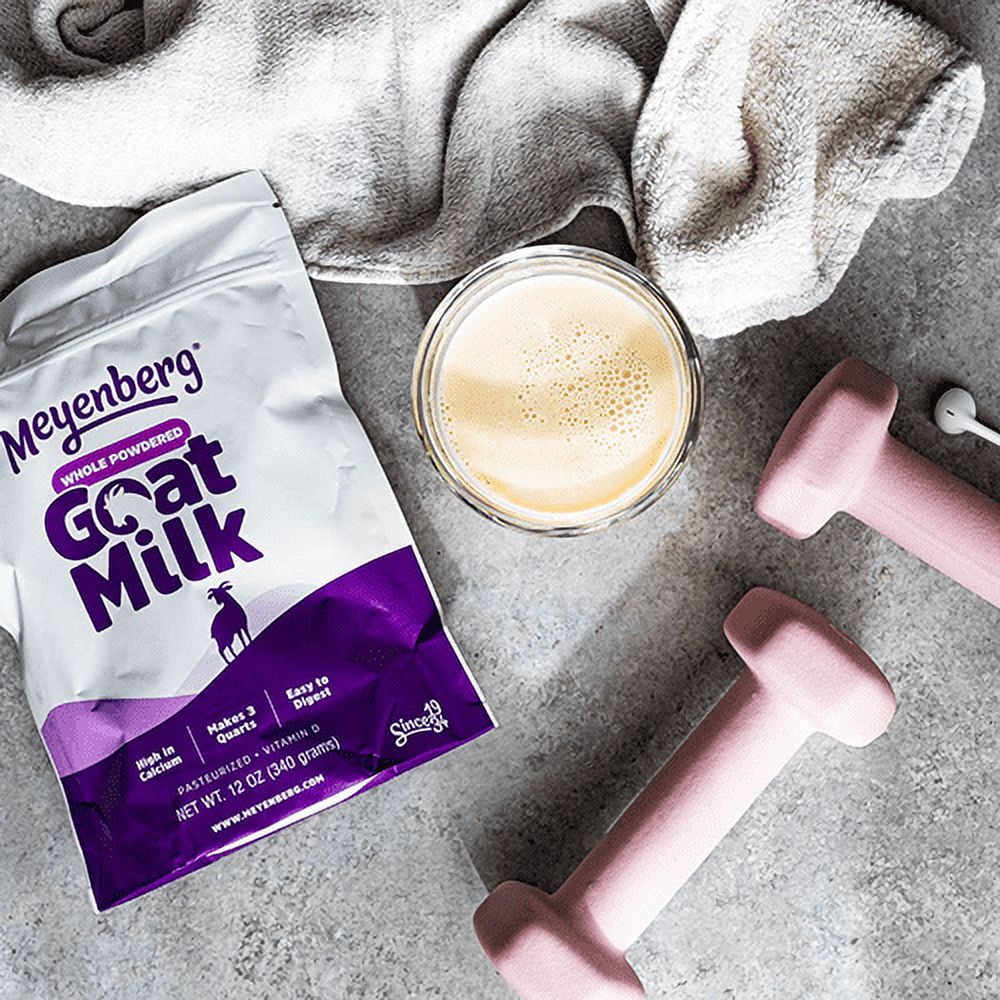 (2 pack) Meyenberg Whole Powdered Goat Milk, Plain, 12 oz (340g)