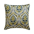 thumbnail image 1 of Throw Pillow Covers, Gray 18"x18" (45x45 cm) Throw Pillow Covers, Satin Damask Printed Throw Pillows For Sofa, Damask Pattern Contemporary Style - Fiery Damask, 1 of 3