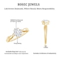 thumbnail image 5 of Rosec Jewels Certified Lab Diamond Oval Engagement Ring 1 Carat - 6x8 mm - EF-VS Quality, 14K Yellow Gold, US 12.00, 5 of 8